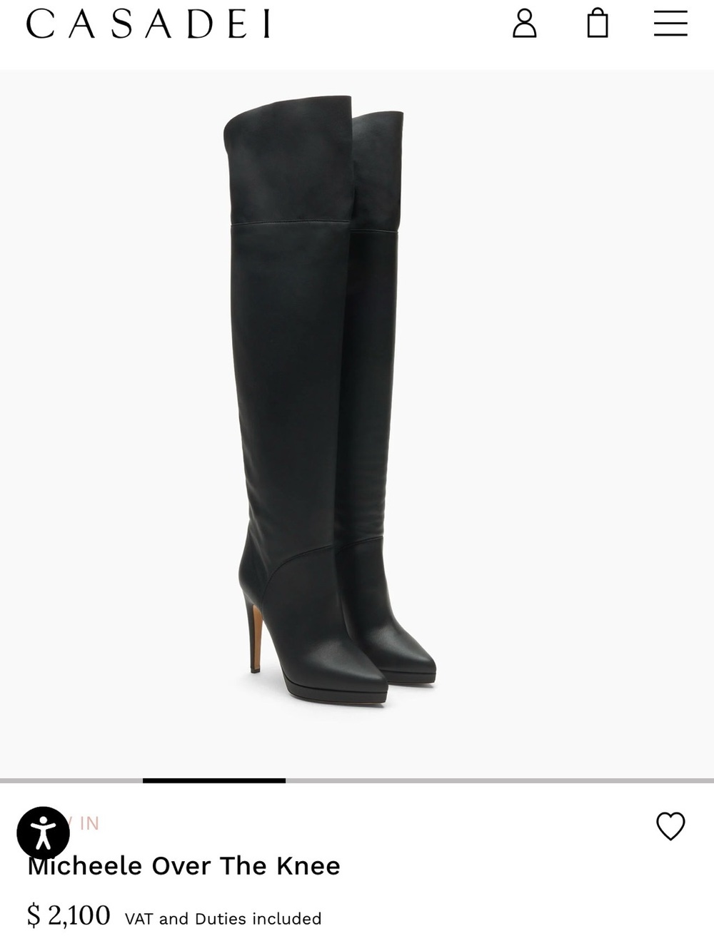 Casadei Black Over-the-Knee Stiletto Boots